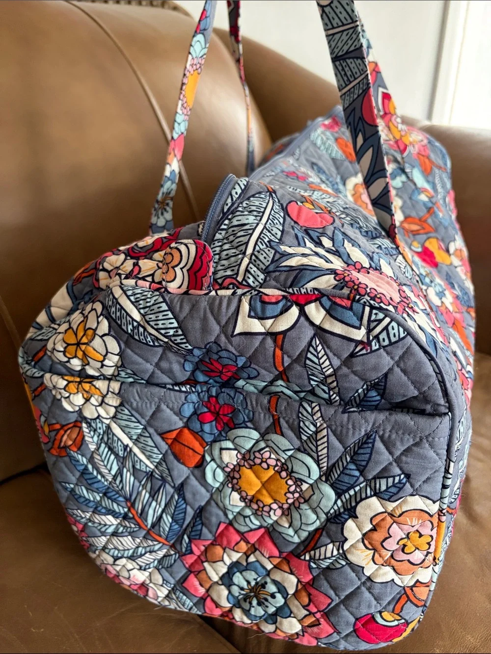 Vera Bradley Blue Floral Quilted Bag